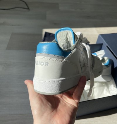 Brand New Dior White With Baby Blue Low Tops