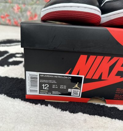Air Jordan 1 Low Og Black Toe