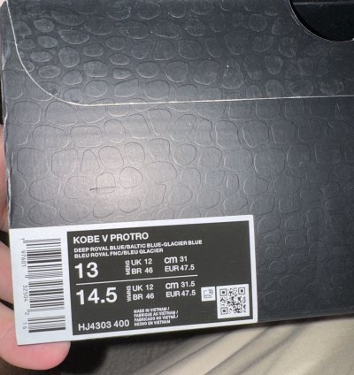 Kobe 5 Ray Skeleton Size 13 Snkrs