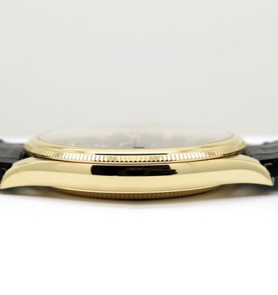 Rolex 1908 Gelbgold Schwarz Black 2024 Neu Full Set