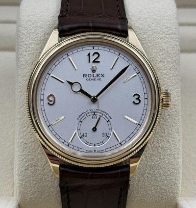 Rolex 1908 Gelbgold White Wei 2024 Neu Full Set