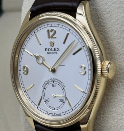Rolex 1908 Gelbgold White Wei 2024 Neu Full Set