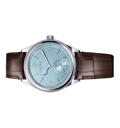 Rolex 1908 Ice Blue Dial 52506 Leather Strap Unworn Full Set