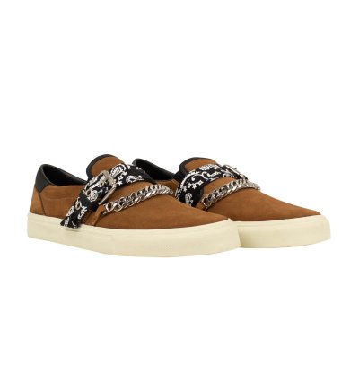 Brown Bandana Buckle Slip-on Size 9 42 595