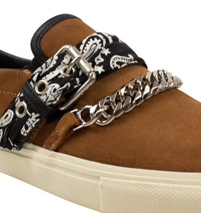 Brown Bandana Buckle Slip-on Size 9 42 595