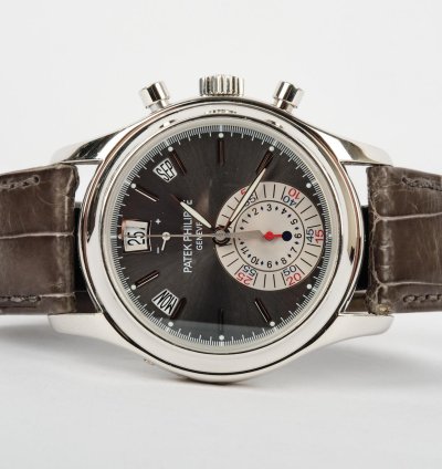 Patek Philippe Annual Calendar Chronograph 5960p-001 Anthracite Dial Complete 2008