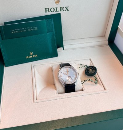 Rolex 1908 Ice Blue Dial Leather Strap 2024 1908 Ice Blue Dial Leather Strap 2024 Platinum 1908 Blue Dia