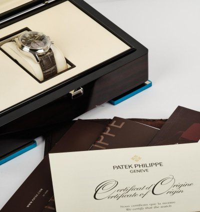 Patek Philippe Annual Calendar Chronograph 5960p-001 Anthracite Dial Complete 2008