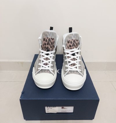 Brown Leopard B23 High Sneakers