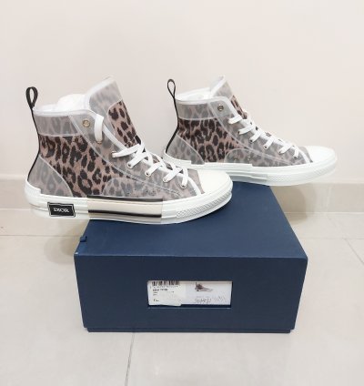 Brown Leopard B23 High Sneakers