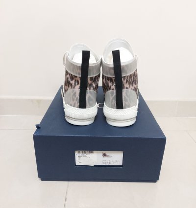Brown Leopard B23 High Sneakers