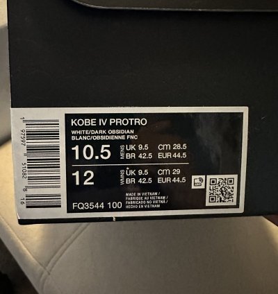 Kobe Iv Protro Gold Medal