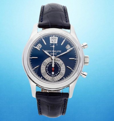 Patek Philippe Annual Calendar Chronograph 5960p-015 Blue Annual Calendar Chronograph