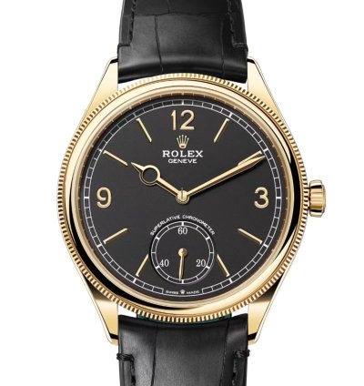 Rolex 1908 Intense Black Yellow Gold 52508 Unworn Full Set