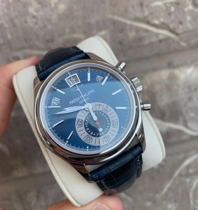 Patek Philippe Annual Calendar Chronograph 5960p-015 Blue Annual Calendar Chronograph