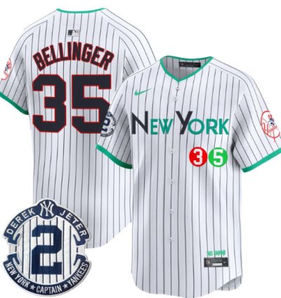 Cody Bellinger Jersey 35 New York Yankees City Connect Vapor Premier Limited Stitched Pinstripe