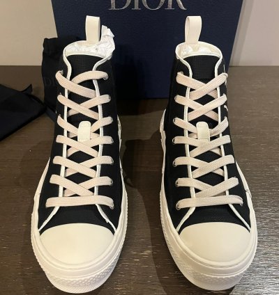 Cactus Jack B23 High Top Logo Sneakers In Black