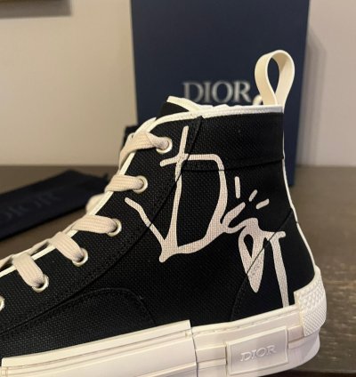 Cactus Jack B23 High Top Logo Sneakers In Black