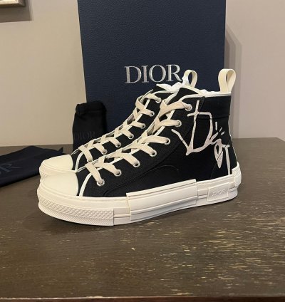 Cactus Jack B23 High Top Logo Sneakers In Black