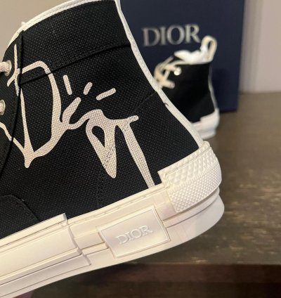 Cactus Jack B23 High Top Logo Sneakers In Black