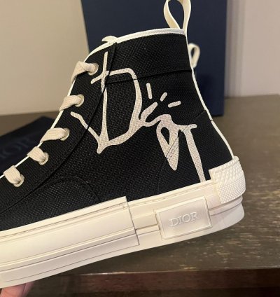 Cactus Jack B23 High Top Logo Sneakers In Black