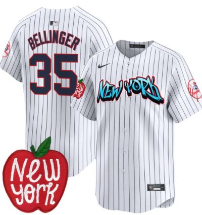 Cody Bellinger Jersey 35 New York Yankees Apple Patch Vapor Premier Limited Stitched Pinstripe