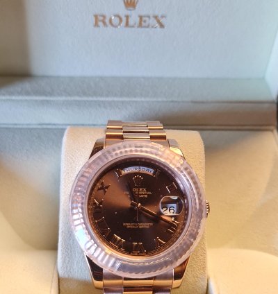 Rolex Day-date Ii 41 Mm Rose Gold Full Set Unworn