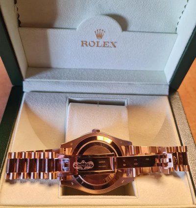 Rolex Day-date Ii 41 Mm Rose Gold Full Set Unworn