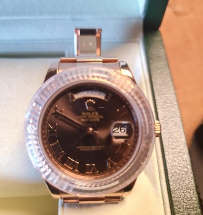 Rolex Day-date Ii 41 Mm Rose Gold Full Set Unworn
