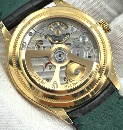 Rolex 1908 Unworn Perpetual 1908 39mm Black Dial Leather Strap New Release 52508 Box Papers 2024