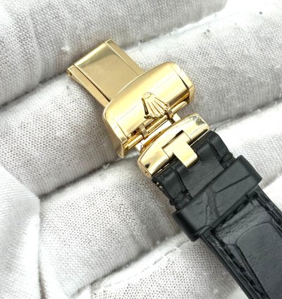 Rolex 1908 Unworn Perpetual 1908 39mm Black Dial Leather Strap New Release 52508 Box Papers 2024