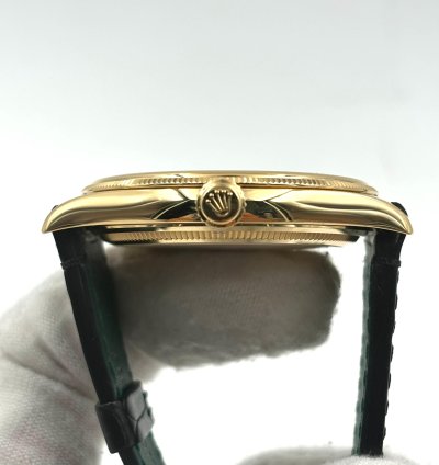 Rolex 1908 Unworn Perpetual 1908 39mm Black Dial Leather Strap New Release 52508 Box Papers 2024