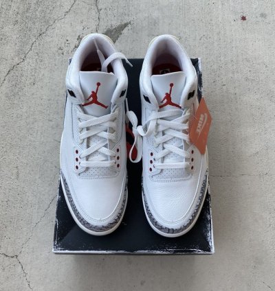 Men Size 9 Nike Air Jordan 3 Retro White Cement Reimagined