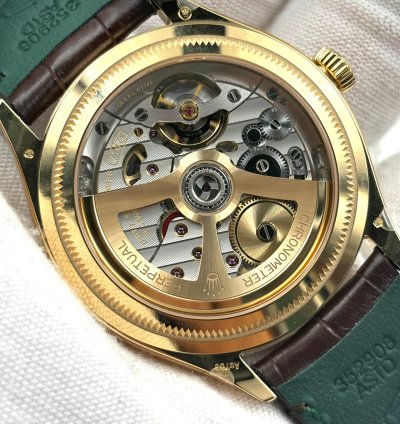 Rolex 1908 Unworn Perpetual 1908 39mm White Dial Leather Strap New Release 52508 Box Papers 2024