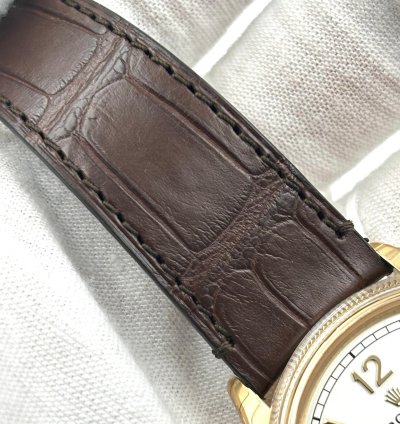 Rolex 1908 Unworn Perpetual 1908 39mm White Dial Leather Strap New Release 52508 Box Papers 2024