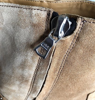 Chain Tan Suede Western Boots