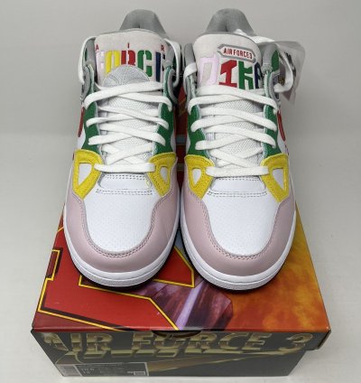 Nigo Nike Air Force 3 Low Sp White Heel Logo Size 10 5