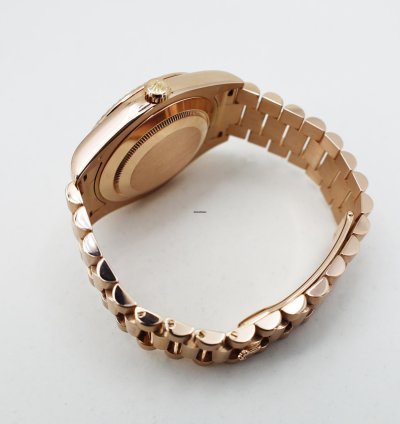 Rolex Day-date Ii Presidential 41mm Rose Gold Pink Roman Dial Presidential Bracelet 218235