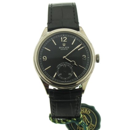 Rolex 1908 White Gold 18kt Black Dial