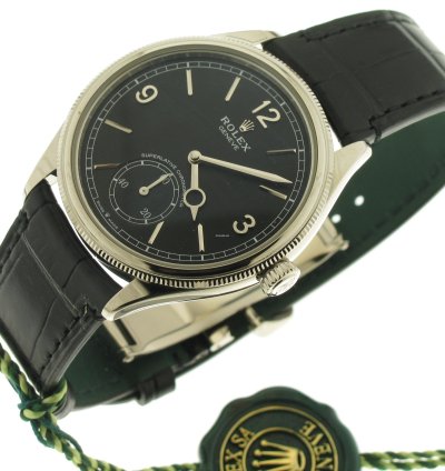 Rolex 1908 White Gold 18kt Black Dial