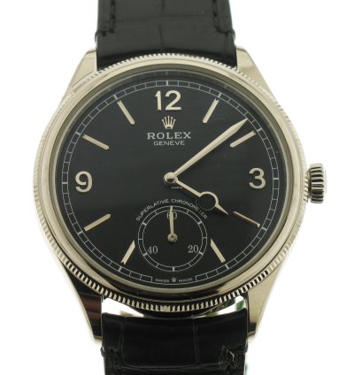 Rolex 1908 White Gold 18kt Black Dial