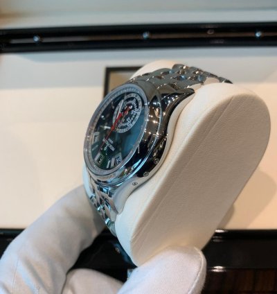 Patek Philippe Annual Calendar Chronograph Black Dial Stainless Steel 40 52018 - 5960 1a-010