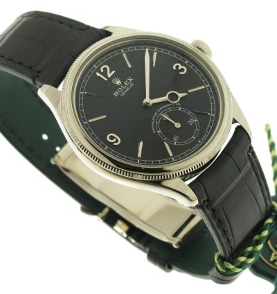 Rolex 1908 White Gold 18kt Black Dial