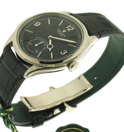 Rolex 1908 White Gold 18kt Black Dial