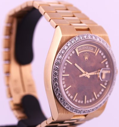 Rolex Day-date Oysterquartz Factory Platinum Diamond Bezel
