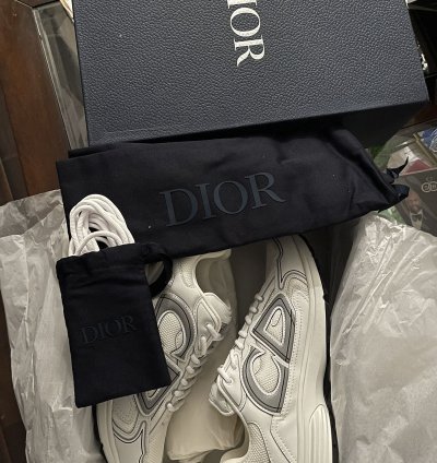 Christian Dior B30 White Grey Trainers Sneakers B22 B23