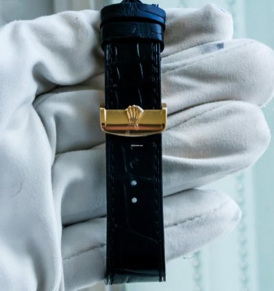 Rolex 1908 Yellow Gold Black Alligator Strap