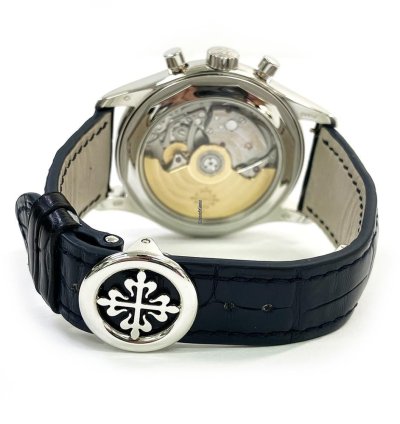 Patek Philippe Annual Calendar Chronograph Blue Dial 5960p-015