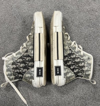 Christian Dior Cd Oblique High Tops B23 Sneakers Used 46