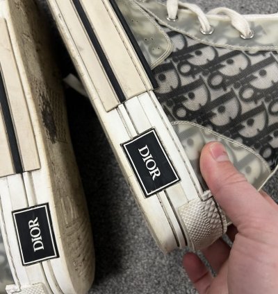 Christian Dior Cd Oblique High Tops B23 Sneakers Used 46
